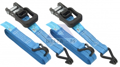 Popruh s ráčnou a háky - 5m / 38mm - 500daN TÜV - 2ks