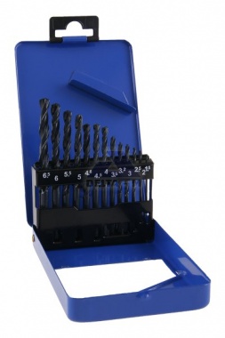 Vrtáky sada HSS - 13ks - 1,5-6,5mm