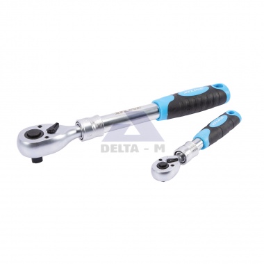Ráčna 3/8" - 72T - teleskopická rukojeť 215-315mm CrV