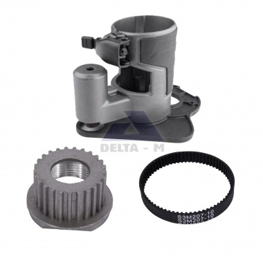 Odsazená základna + řemenice + ozubené kolo pro multifunkční frézku XTLINE XT106400