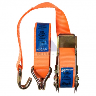 Popruh s ráčnou a háky - 8m / 25mm - 400/800daN