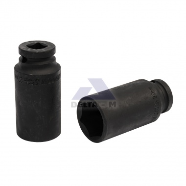Hlavice rázová 1/2" - 27mm černá prodloužená IMPACT
