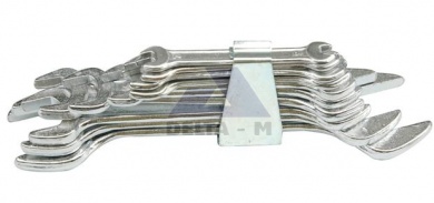 Klíče ploché 6-32mm - 12ks spona