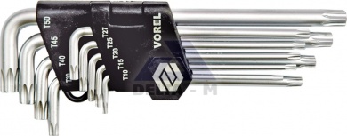 Klíče torx sada 9ks - T10-T50 CrV
