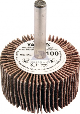 Kotouč lamelový 40x20mm P100 stopka 6mm