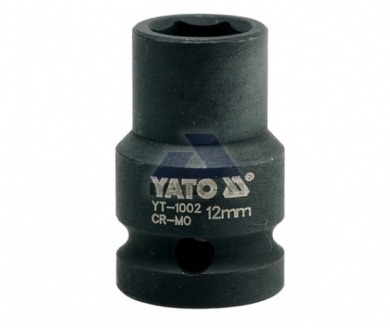 Hlavice rázová 1/2" - 12mm černá IMPACT