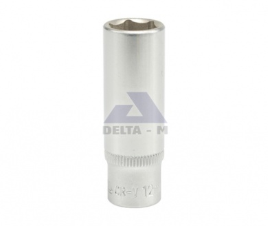 Hlavice 1/4" - 12mm CrV - prodloužená 50mm