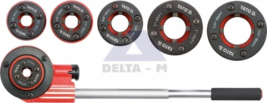 Závitořez ruční sada 7ks - 1/4"-5/4" - 9Cr2