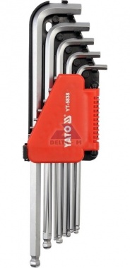 Klíče imbus sada 12ks - 1/16"-3/8" s kuličkou