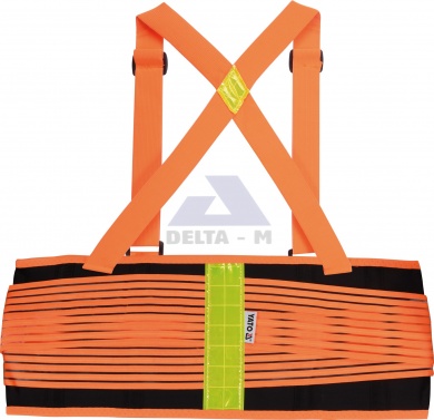 Opasek elastický reflexní XL - oranžový