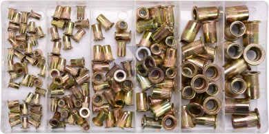 Sada nýtovacích matic - Fe - M3-M10 - 150ks