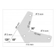 Magnet úhlový - 2ks - 60°/90°/120° - 10kg
