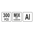 Sada nýtovacích matic - Al + Fe - M3-M10 - 300ks