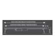Lineární koupelnový žlab Bílé Sklo 60cm WET&DRY