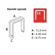 Sponky 53/8mm - 5000ks - kartonový box