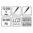 Zkoušečka digitální 12-250V
