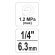 Regulátor tlaku vzduchu 1/4", max. 1,2MPa