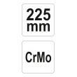 Kleště samosvorné (Grip) 225mm - dlouhé čelisti - CrMo