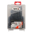 Vrtáky sada HSS - 19ks - 1-10mm - plastová krabička