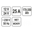 Nabíječka 25A 12/24V 170-350Ah