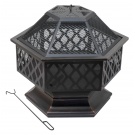 Ohniště HEXAGON copper patina s poklopem Ohniště HEXAGON copper patina s poklopem