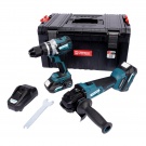 Sada AKU nářadí - bezuhlíková - 18V - 6ks