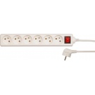 Kabel prodlužovací 3m + vypínač - 6 zásuvek bílý