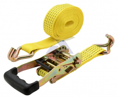 Popruh s ráčnou a háky - 6m / 50mm - 2500daN TÜV/GS