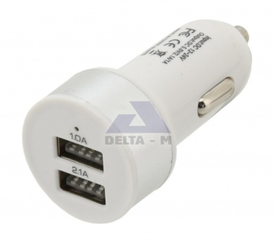Zástrčka 2xUSB 12-24V 5V/2100mA