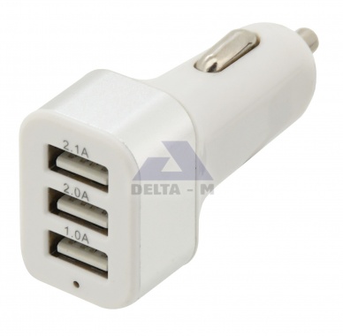 Zástrčka 3xUSB 12-24V 5V/3100mA