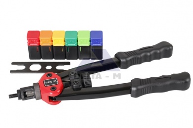 Kleště na nýtovací matice pákové M3-M10 - 330mm + hlavice
