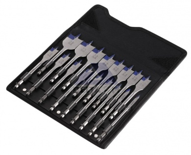 Vrtáky ploché sada 17ks - 6-32mm v textilním pouzdru Vrtáky ploché sada 17ks - 6-32mm v textilním pouzdru