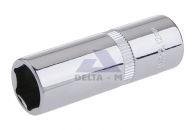 Hlavice 1/4" 12mm prodloužená 50mm CrV