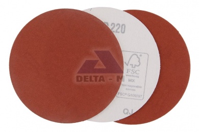 Papír brusný 125mm P220 - suchý zip - 3ks