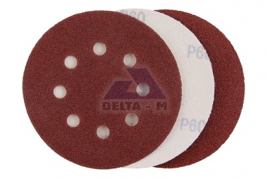 Papír brusný 125mm P60 s otvory - suchý zip - 3ks