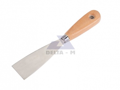 Špachtle 40mm nerez dřevěná ručka