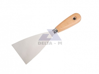 Špachtle 80mm nerez dřevěná ručka