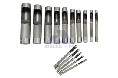 Výsečníky / děrovače na kůži sada 15ks - 2-22mm