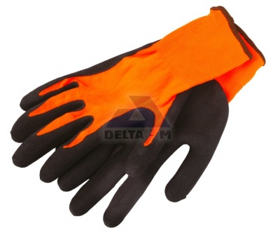 Rukavice nylonové máčené v LATEXOVÉ pěně - 8"
