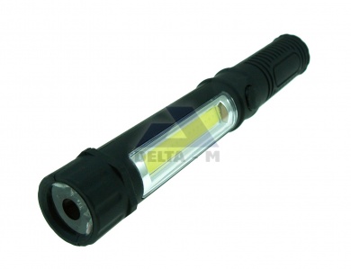 Lampa COB 2W + LED 1W s magnetem - 3xAAA