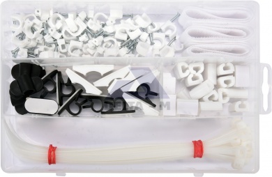 Sada na upevnění kabelů - 124ks
