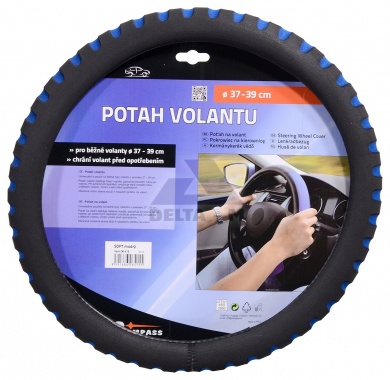 Potah volantu SOFT - modrý