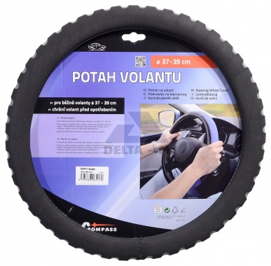 Potah volantu SOFT - šedý