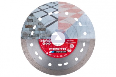 Kotouč diamantový 115mm řezný plný INDUSTRY