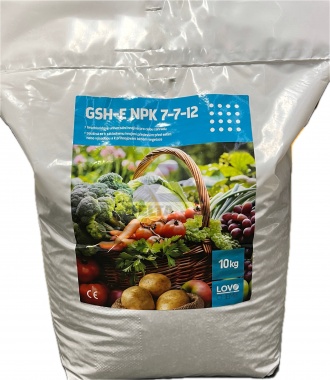 Hnojivo GSH-E NPK 7-7-12  na zeleninu - 10kg