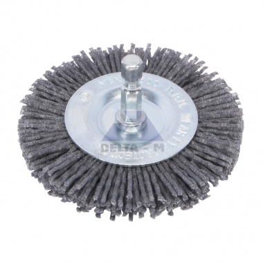 Kartáč radiální 100mm - nylon - stopka 6ti-hran