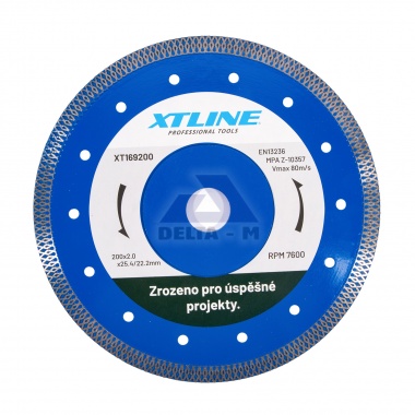 Kotouč diamantový 200mm/25,4mm turbo plný