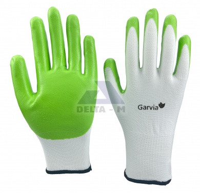 Rukavice zahradní - NITRILE green - 8"