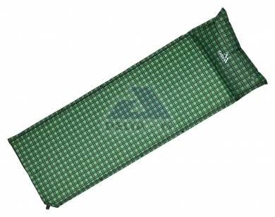 Karimatka samonafukovací 190x60x3,8cm s polštářem KILT - zelená