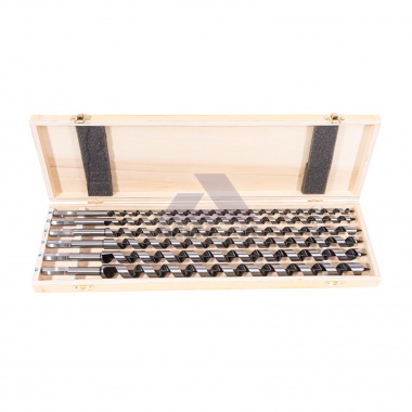 Vrtáky hadovité 6ks - 10-20mm - délka 230mm v dřevěné krabičce Vrtáky hadovité 6ks - 10-20mm - délka 230mm v dřevěné krabičce